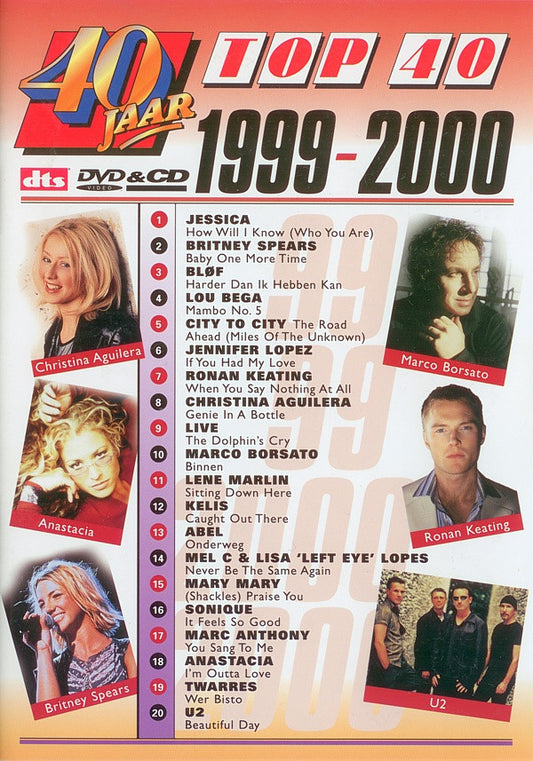 Various : 40 Jaar Top 40 - 1999-2000 (CD, Comp + DVD-V, Comp, PAL)