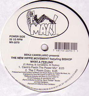 Benji Candelario Presents The New Hippie Movement Featuring Charle' Bishop : What A Feeling (12")