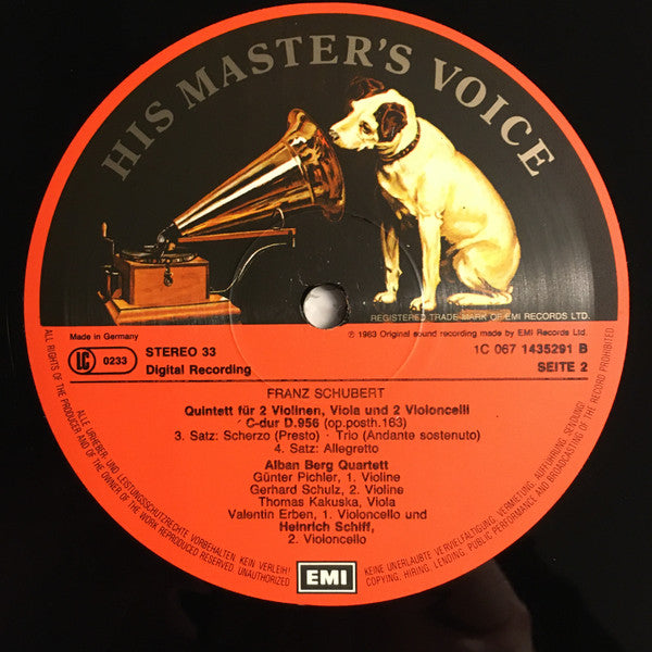 Franz Schubert - Alban Berg Quartett, Heinrich Schiff : Quintett C-Dur (LP)