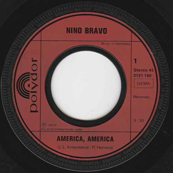 Nino Bravo : America, America / Libre (7", Single)