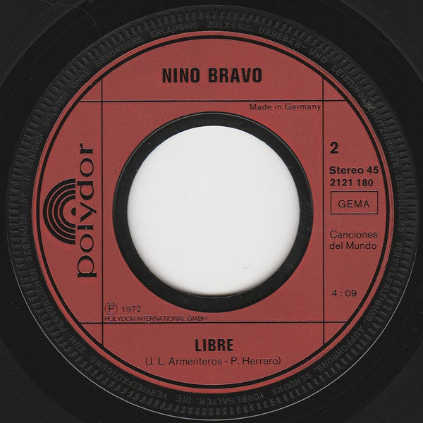 Nino Bravo : America, America / Libre (7", Single)