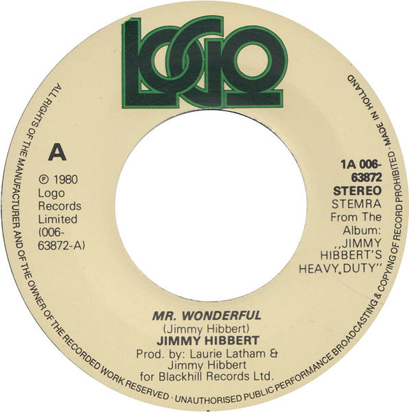 Jimmy Hibbert : Mr. Wonderful / Tough (7", Single)