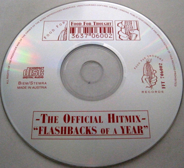 Various : The Official Hitmix "Flashbacks Of A Year" (CD, Mixed)