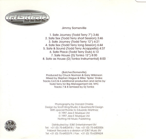 Jimmy Somerville : Safe (CD, Maxi)