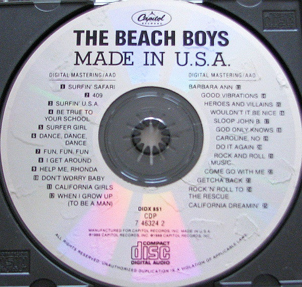 The Beach Boys : Made In U.S.A. (CD, Comp)