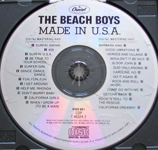 The Beach Boys : Made In U.S.A. (CD, Comp)