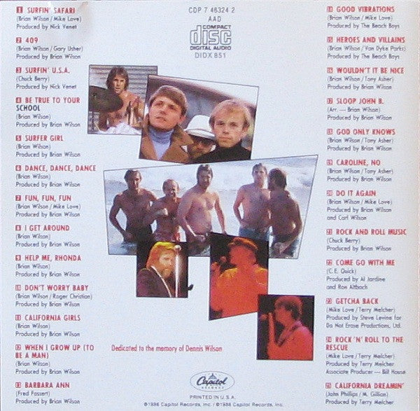 The Beach Boys : Made In U.S.A. (CD, Comp)