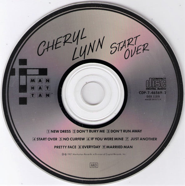 Cheryl Lynn : Start Over (CD, Album)