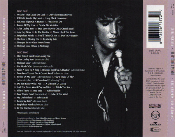 Elvis Presley : Suspicious Minds (The Memphis 1969 Anthology) (2xCD, Comp, RM)