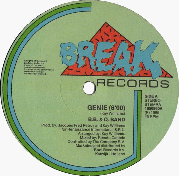 The Brooklyn, Bronx & Queens Band : Genie (12")