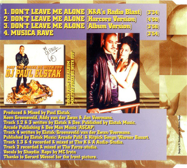 Paul Elstak : Don't Leave Me Alone (CD, Maxi)