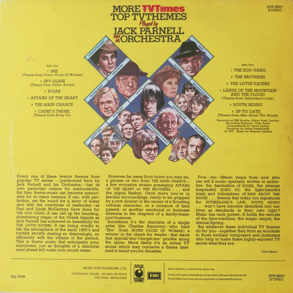 Jack Parnell & His Orchestra : More TV Times Top TV Themes (LP)