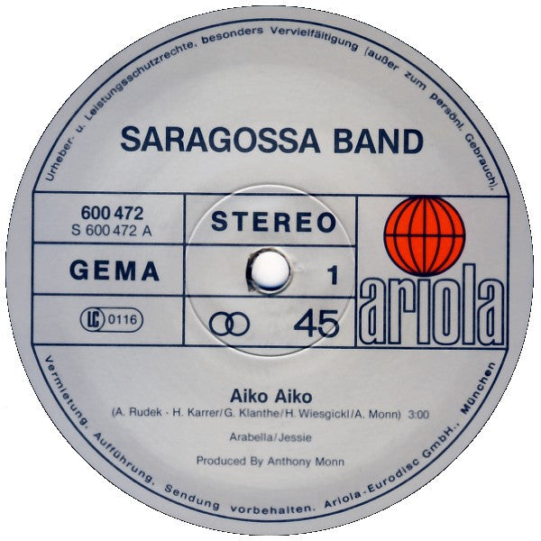 Saragossa Band : Aiko Aiko (12")