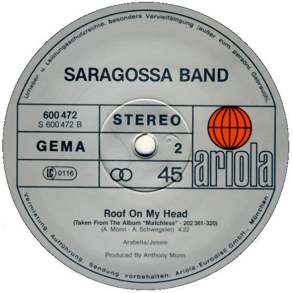 Saragossa Band : Aiko Aiko (12")