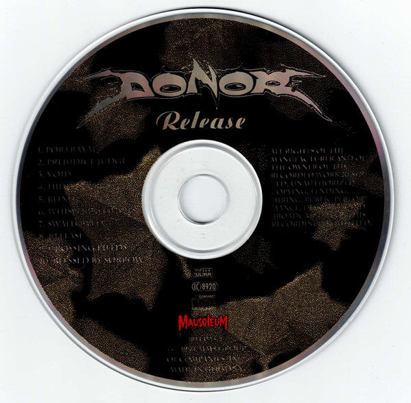 Donor (2) : Release (CD, Album)