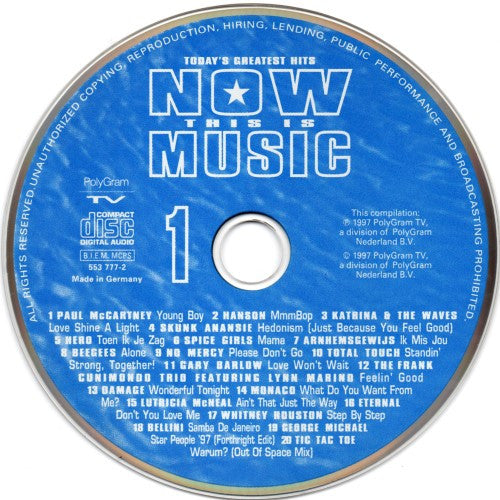 Various : Now This Is Music 1 (CD, Comp)