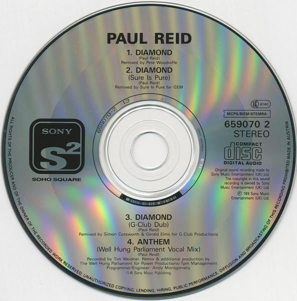 Paul Reid : Diamond / Anthem (CD, Single)