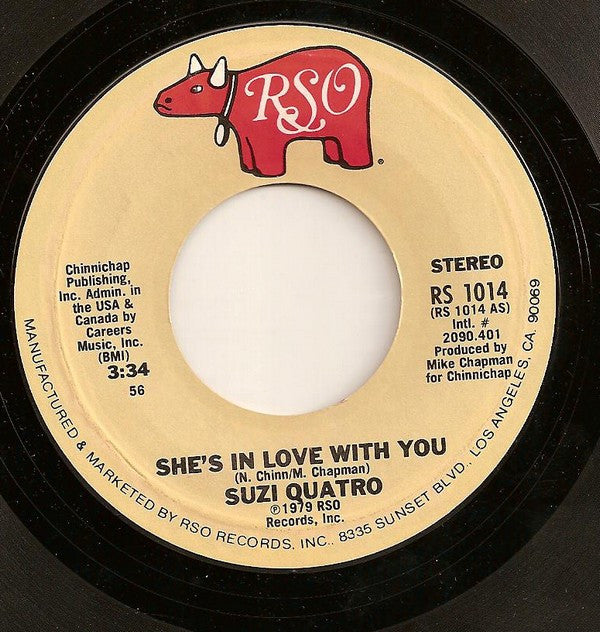 Suzi Quatro : She's In Love With You / Starlight Lady (7", Single)