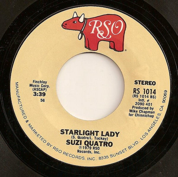 Suzi Quatro : She's In Love With You / Starlight Lady (7", Single)