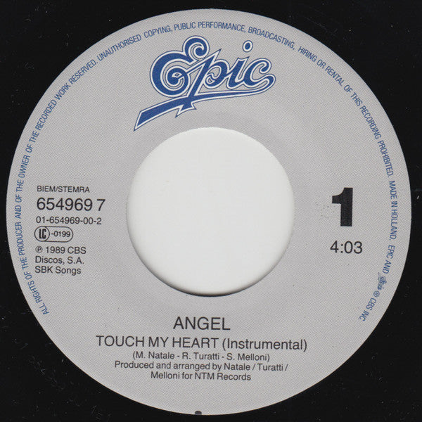 Angel (54) : Touch My Heart (7", Single)