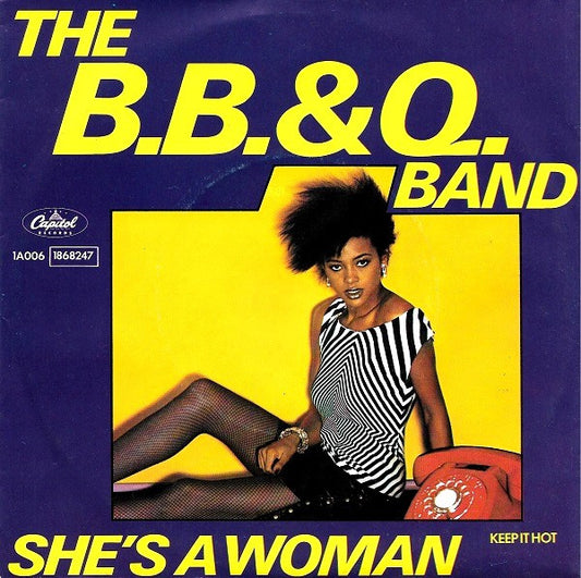 The Brooklyn, Bronx & Queens Band : She's A Woman (7")