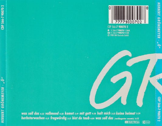 Herbert Grönemeyer : Ö (CD, Album)