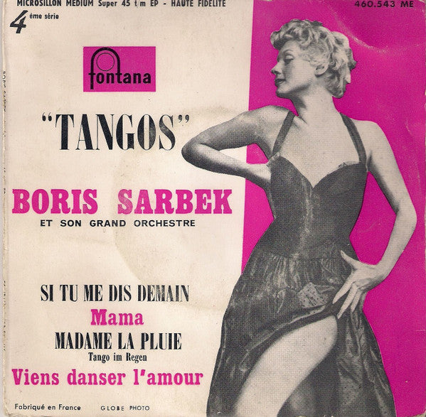BORIS SARBEK ET SON ORCHESTRE : Tangos (7", EP)