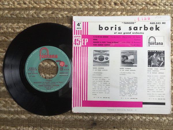 BORIS SARBEK ET SON ORCHESTRE : Tangos (7", EP)