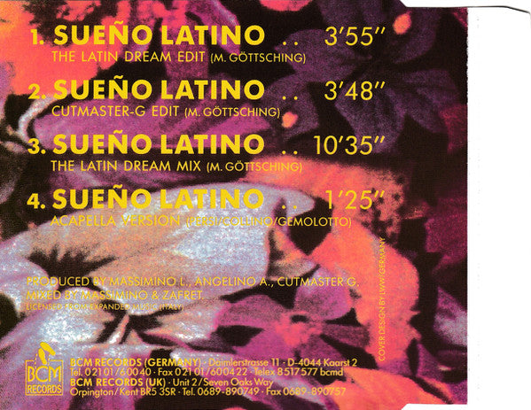 Sueño Latino Featuring Carolina Damas : Sueño Latino - The Latin Dream (CD, Maxi)
