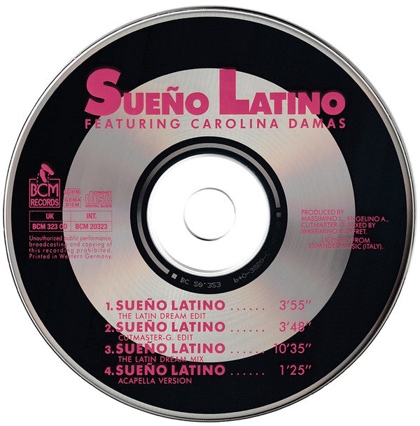 Sueño Latino Featuring Carolina Damas : Sueño Latino - The Latin Dream (CD, Maxi)