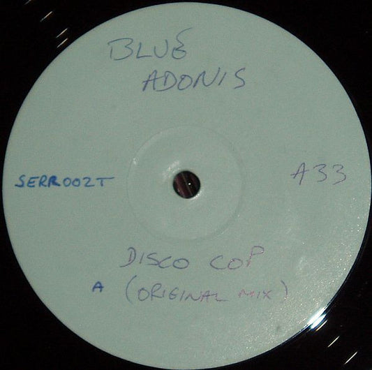 Blue Adonis : Disco Cop (12", Promo, W/Lbl)