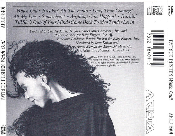 Patrice Rushen : Watch Out! (CD, Album)