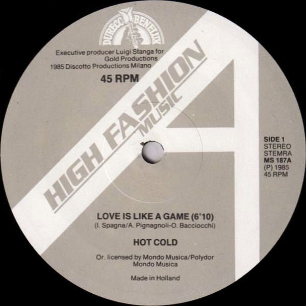 Hot Cold : Love Is Like A Game (12", Maxi)
