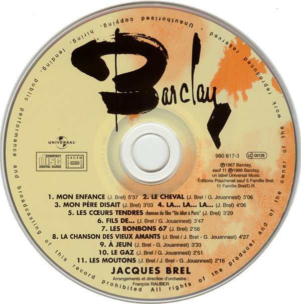 Jacques Brel : Jacques Brel 67 (CD, RE, RM)