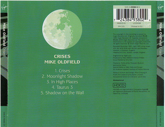 Mike Oldfield : Crises (HDCD, Album, RE, RM)