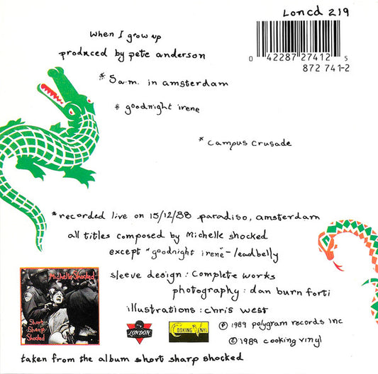 Michelle Shocked : When I Grow Up (CD, Single, car)