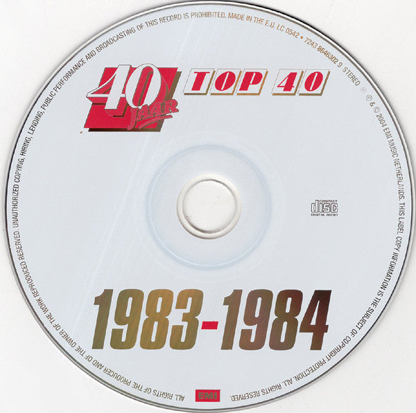 Various : 40 Jaar Top 40 - 1983-1984 (CD, Comp + DVD-V, Comp, PAL)