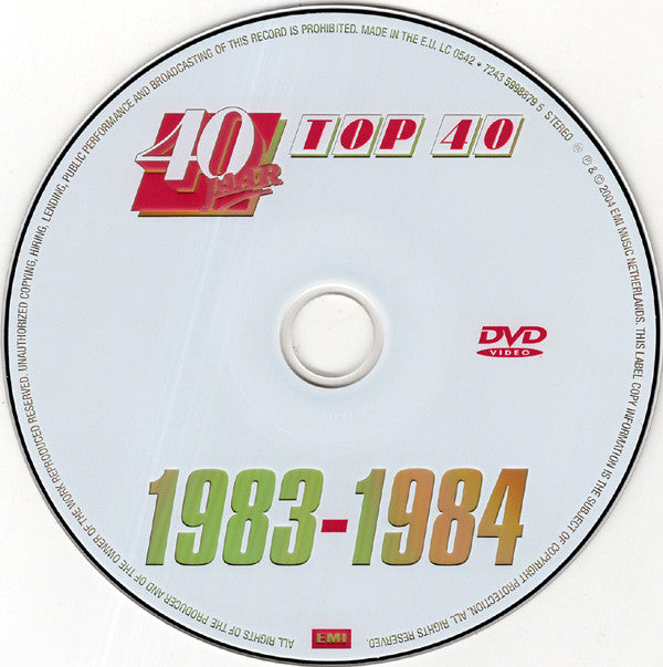 Various : 40 Jaar Top 40 - 1983-1984 (CD, Comp + DVD-V, Comp, PAL)