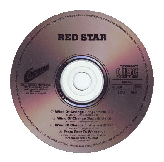 Red Star (2) : Wind Of Change (CD, Maxi)