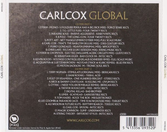 Carl Cox : Global (2xCD, Comp, Mixed)