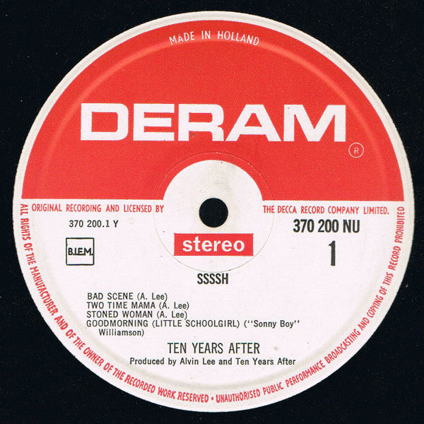 Ten Years After : Ssssh. (LP, Album)