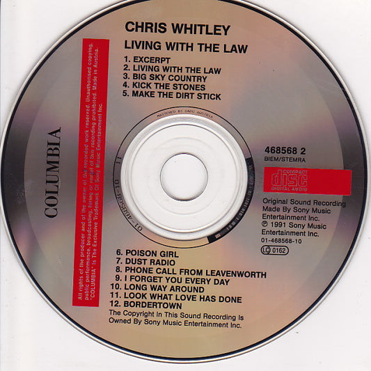 Chris Whitley : Living With The Law (CD, Album)