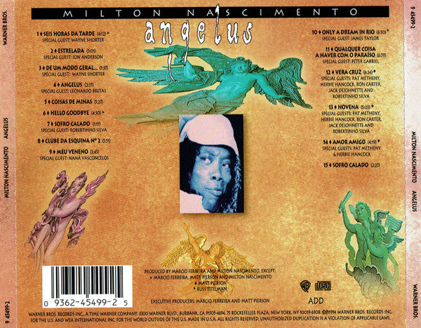 Milton Nascimento : Angelus (CD, Album)