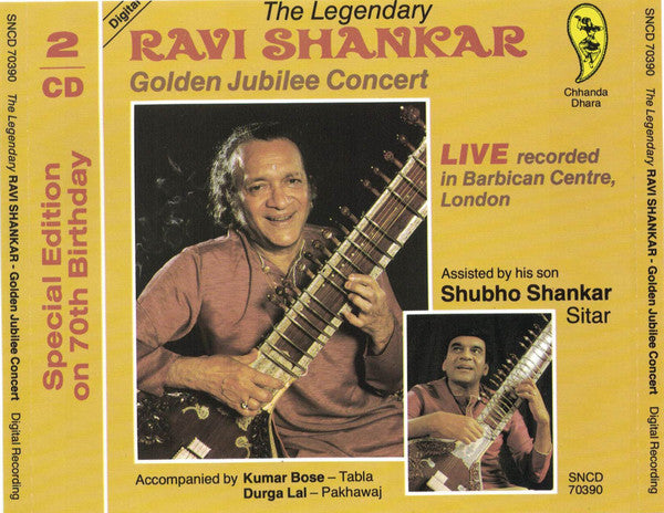 Ravi Shankar : Golden Jubilee Concert - Special Edition On 70th Birthday (2xCD, Album)