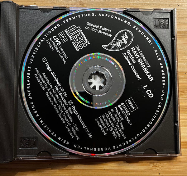 Ravi Shankar : Golden Jubilee Concert - Special Edition On 70th Birthday (2xCD, Album)