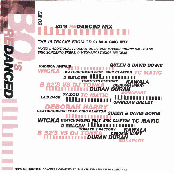 Various : 80's Redanced (CD, Comp + CD, Mixed)