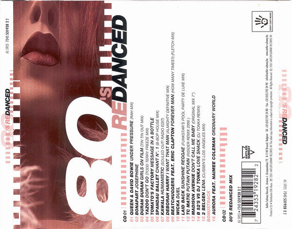 Various : 80's Redanced (CD, Comp + CD, Mixed)