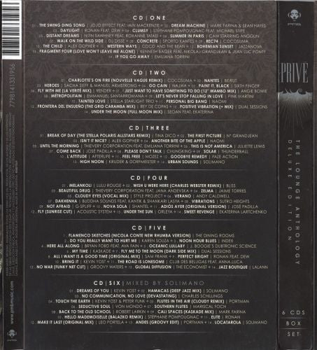 Various : Privé: The Lounge Anthology (6xCD, Comp + CD, Comp, Mixed)