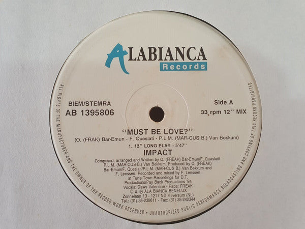 Impact (5) : Must Be Love? (12")