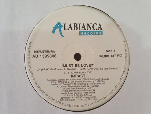 Impact (5) : Must Be Love? (12")